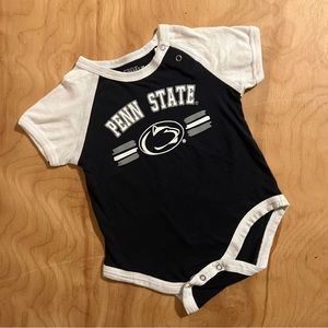 Penn State Graphic Navy, White Infant Bodysuit